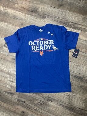 Fanatics Royal Blue 'October Ready' New York Mets Short Sleeve Tee